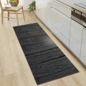 Tapis De Cuisine Bois Noir
