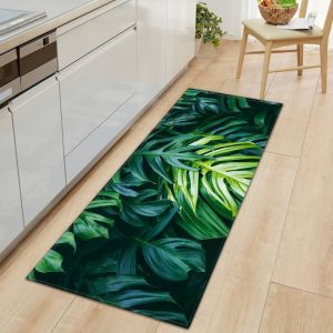 Tapis De Cuisine Feuille Tropicale