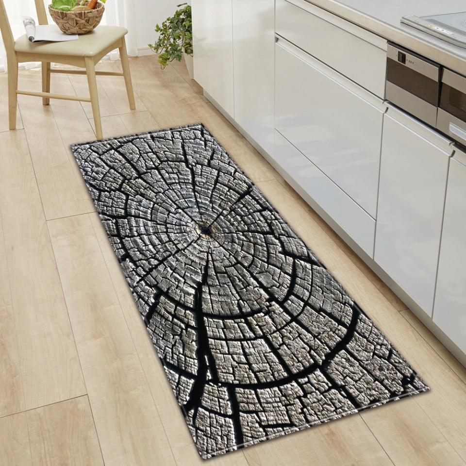 Tapis De Cuisine Bois Gris