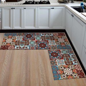 Tapis De Cuisine Motif Carreaux De Ciment